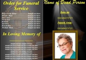 Plan Funeral Program