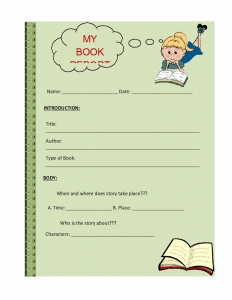 Free Book Report Templates
