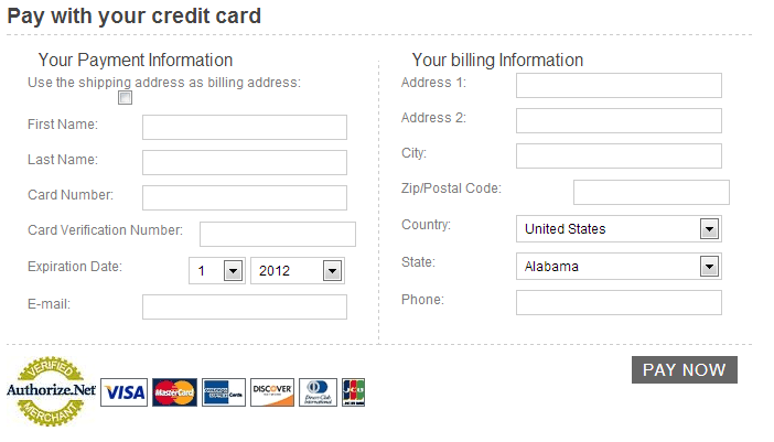 Credit Card Bill Template