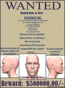 Wanted Poster Template