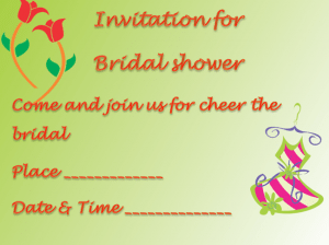 Bridal Shower Invitation Template