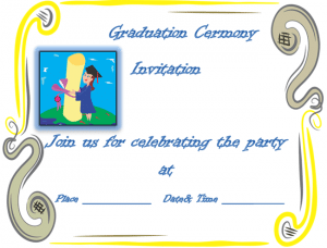 Graduation Ceremony Invitation Template