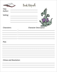 Book Report Templates