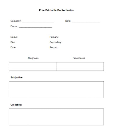 Doctor Note Template formats, Examples in Word Excel