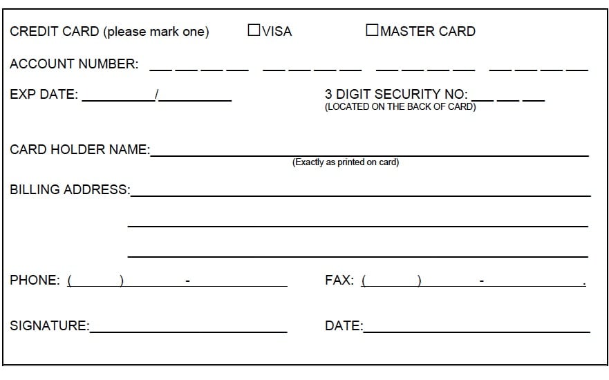 Credit Card Form Template from www.freesampletemplates.com
