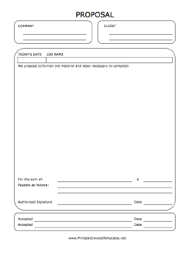 proposal form template 15412