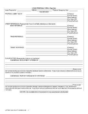 proposal form template 641
