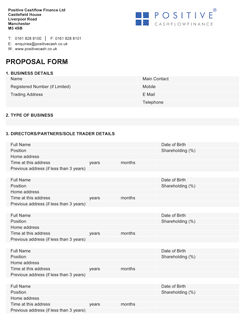 proposal form template 641650