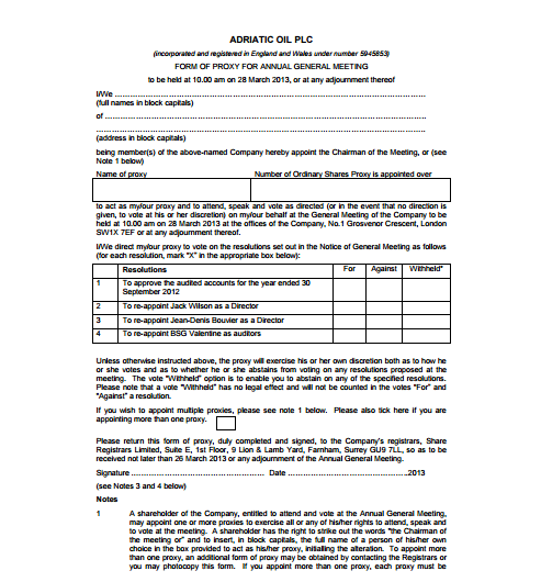 5 Proxy Templates Free Sample Templates 5-proxy-templates-free-sample-templates