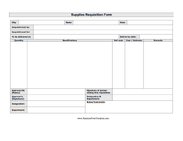 requisition form template 2641