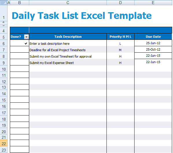task list template 1542