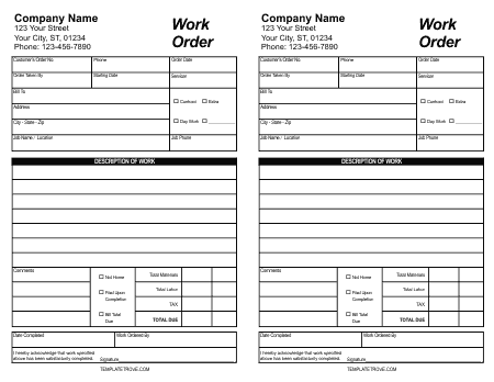 work order template 641