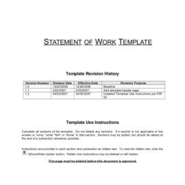 5 Statement Of Work Templates Word