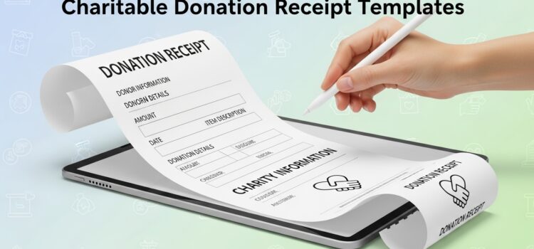 5 Charitable Donation Receipt Templates 5 Charitable Donation Receipt Templates