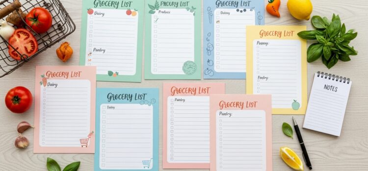 6 Grocery List Templates 6 Grocery List Templates