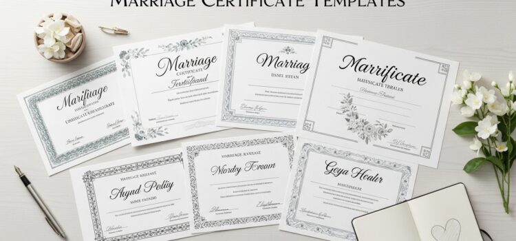 3 Marriage Certificate Templates 3 Marriage Certificate Templates
