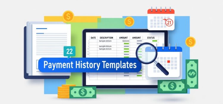 3 Payment History Templates 3 Payment History Templates