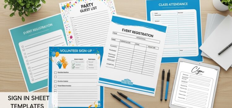 4 Sign In Sheet Templates 4 Sign In Sheet Templates