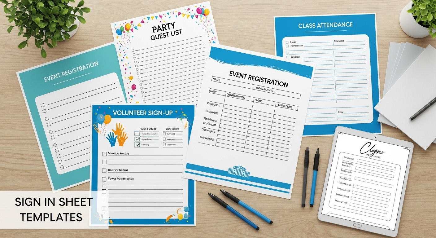 4 Sign In Sheet Templates - Free Sample Templates