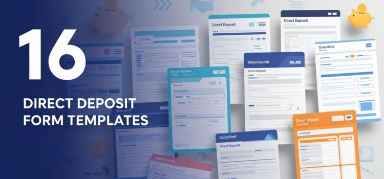 16 Generic Direct Deposit Form Templates 16 Generic Direct Deposit Form Templates