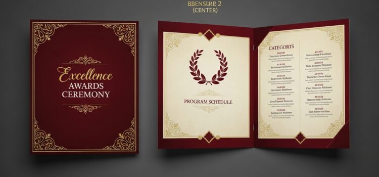 4 Awards Event Program Templates 4 Awards Event Program Templates