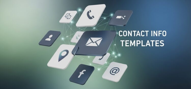 5 Contact Info Templates 5 Contact Info Templates